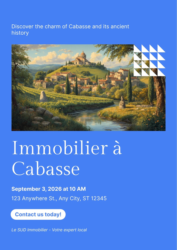Vue du village de Cabasse dans le Var